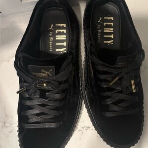 PUMA x FENTY Black Velvet Women’s Platform Sneakers